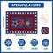 Patriotic Placemats Set of 4 - Red White and Blue Stars Table Mats for 4th of July, Memorial Day & Independence Day Decorations - 12x18 Inch Washable American Flag Themed Decor